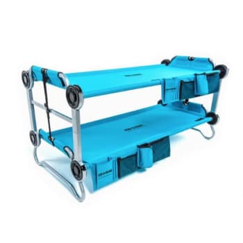 Image for Disc-O-Bed® Kid-O-Bunk Teal Blue With 2 Side Organizers from HD Supply