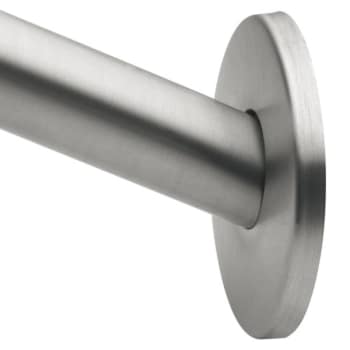 Image for Moen Brushed Nickel 5' Curved Shower Rod Flush Cover from HD Supply