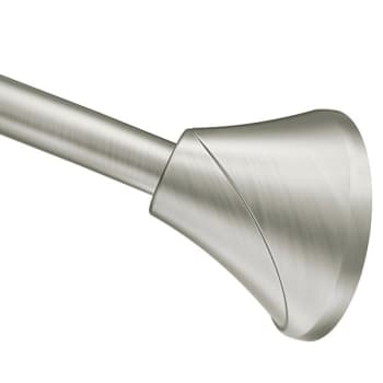 Image for Moen Brushed Nickel Tension Curved Shower Rod from HD Supply