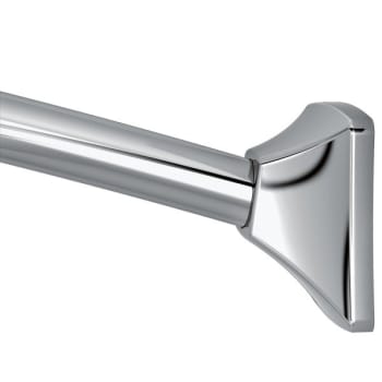 Image for Moen Chrome Adjustable Curved Shower Rod Square Cover from HD Supply