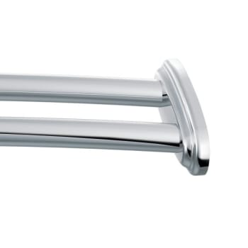 Image for Moen Chrome Double Adjustable Curved Shower Rod from HD Supply