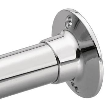 Moen Donner Commercial Stainless Shower Rod With Fluted Flanges