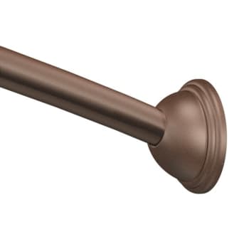 Moen Old World Bronze 5' Curved Shower Rod Easy Installation