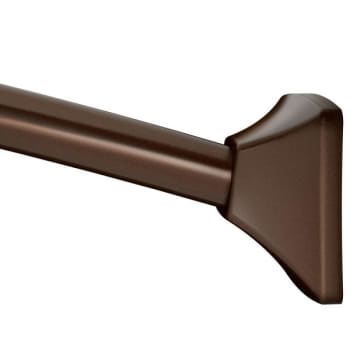 Image for Moen Old World Bronze Adjustable Curved Shower Rod Square Cover from HD Supply