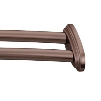 Image for Moen Old World Bronze Double Adjustable Curved Shower Rod from HD Supply