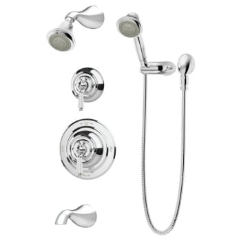 Symmons Carrington Tub Shower Hand Shower System 2 5 Gpm Shower