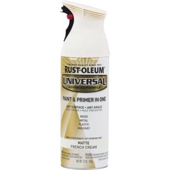 Image for Rust-Oleum French Cream All Surface Matte Spray Paint and Primer, Package Of 6 from HD Supply
