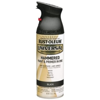 Image for Rust-Oleum Black All Surface Hammered Spray Paint and Primer, Package Of 6 from HD Supply