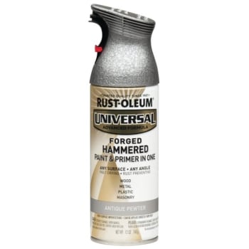 Rust-Oleum Antique Pewter Hammered Metal Spray Paint and Primer, Package Of 6