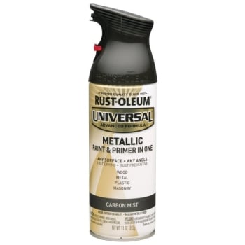 Rust-Oleum Carbon Mist All Surface Metallic Spray Paint and Primer, Package Of 6
