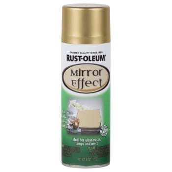 Image for Rust-Oleum 6 Oz Gold Mirror Finish Spray Paint, Package Of 6 from HD Supply
