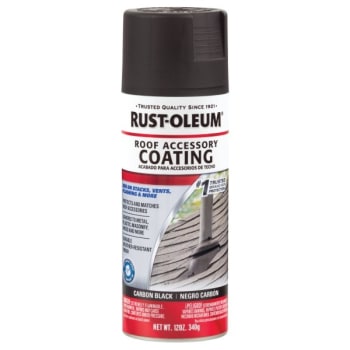 Rust-Oleum 12 Oz Carbon Black Roof Accessory Coating, Package Of 6