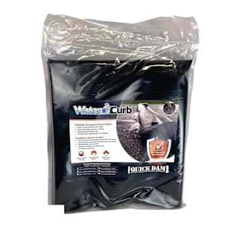 Image for Quick dam Water Curb, 10"H X 10'L Water-Filled Flood Barrier from HD Supply