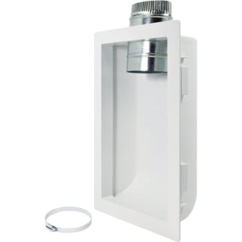 Deflecto® Deflecto In-Wall Dryer Vent Box With 4" Diameter Aluminum Connector