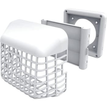 Image for Deflect-O 4" Easy Clean Louvered Dryer Vent Cover With Bird Guard Vent Hood from HD Supply