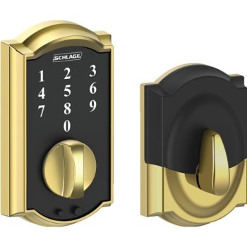 Image for Schlage Camelot Style Touch Electronic Deadbolt, Brass from HD Supply
