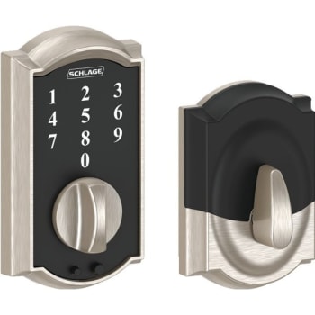 Image for Schlage Camelot Style Touch Electronic Deadbolt, Satin Nickel from HD Supply