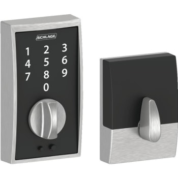 Image for Schlage Century Style Touch Electronic Deadbolt, Satin Chrome from HD Supply