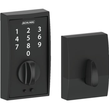 Image for Schlage Century Style Touch Electronic Deadbolt, Matte Black from HD Supply