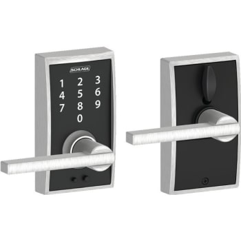 Image for Schlage Century Style Touch Entry Latitude Lever With Flex-Lock, Satin Chrome from HD Supply