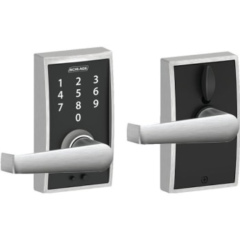 Image for Schlage Century Style Touch Entry Elan Lever With Flex-Lock, Satin Chrome from HD Supply