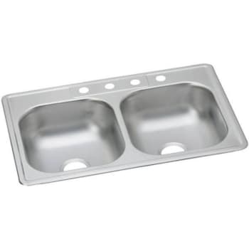 Image for Dayton Kitchen Sink Stainless Steel 4-Hole 22 Gauge 33 X 22 X 7 In from HD Supply