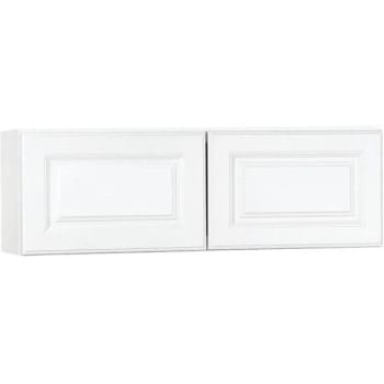 Image for Hampton Bay 36 X 12 X12" Satin White Raised Panel Wall Bridge Kitchen Cabinet from HD Supply