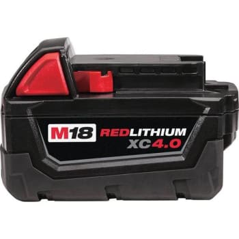 Image for Milwaukee M18 18-Volt 4.0 Ah Lithium-Ion Xc Extended Capacity Battery Pack from HD Supply