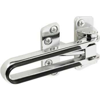 Image for Swing Bar Lock w/ Rubber Bumper (Polished Chrome Plated Finish) from HD Supply