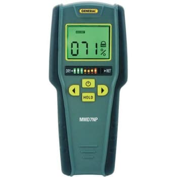 General Tools Moisture Meter, Pinless, Digital Lcd With Tricolor Bar Graph