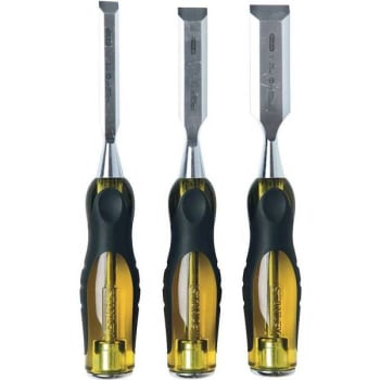 Image for Stanley Fatmax Thru-Tang Wood Chisel Set (3-Piece) from HD Supply