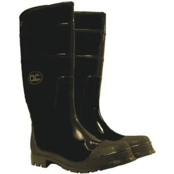 Image for Clc Men's Size 9 Black Plain Toe Pvc Rain Boot (1 Pair) from HD Supply