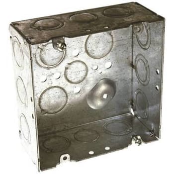 Image for Raco 4-11/16 In Square Box Welded 2-1/8 In Deep W/one 1/2 In Ko And Fifteen Tkos from HD Supply