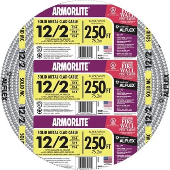 Image for Southwire 250 Ft 12-Gauge/2-Gauge Solid Cu Mc Armorlite Cable from HD Supply
