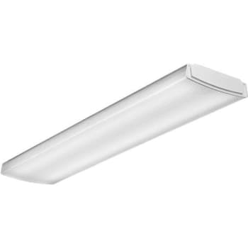 Image for Lithonia Lighting 4' 41-Watt White Led Low Profile Wraparound Flush Mount Fixture from HD Supply