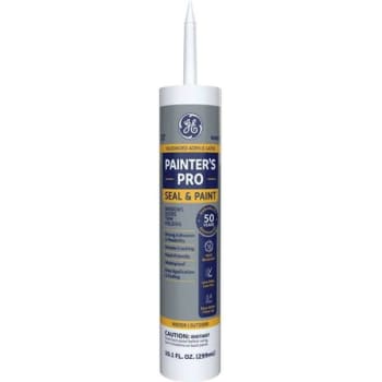 Image for Ge Painters Pro Seal And Paint 10 Oz White Acrylic Latex Sealant Case Of 12 from HD Supply