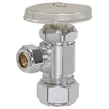 Image for Brasscraft Angle Stop Valve 3/8 In Nom Comp X 3/8 In Od Comp Chrome Lead Free from HD Supply