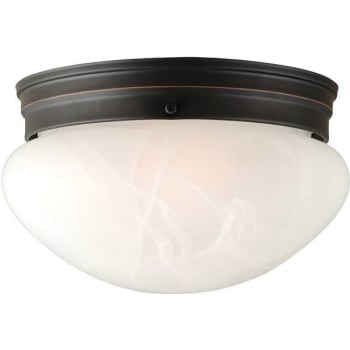 Image for Design House Millbridge 2-Light Oil Rub Brnz Ceiling Semi Flsh Mnt Light Fixture from HD Supply
