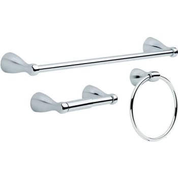 Image for Delta Foundations 3-Piece Bath Hardware Set In Chrome from HD Supply