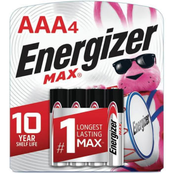Energizer Max Aaa Alkaline Batteries Package Of 4