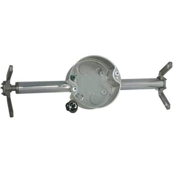 Image for Raco Retro-Brace With 4 In Round Ceiling Rated Pan 1-1/2 In D With 1/2 In Ko's from HD Supply