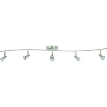 5-Light Tracklight Led 52 In Brushed Nickel