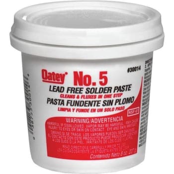 Image for Oatey No 5 8 Oz Lead-Free Water Soluble Solder Flux Paste from HD Supply