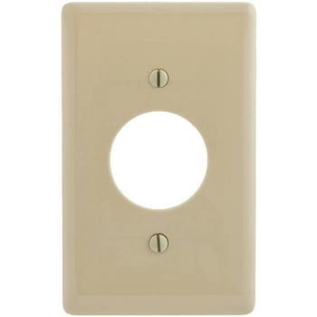 Hubbell 1-Gang 1.40 In Opening Wall Plate - Ivory