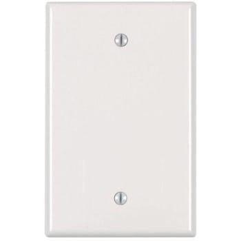 Image for Leviton 1-Gang Midway Blank Nylon Wall Plate, White Package Of 10 from HD Supply