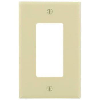Image for Leviton 1- Gang Decora Midsize Wall Plate, Ivory from HD Supply