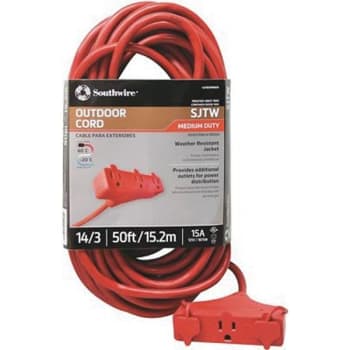 Image for Southwire 50 Ft 14/3 Sjtw Tri-Source Extension Cord from HD Supply