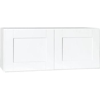 Image for Hampton Bay Shaker Assem 36x15x12 In Wall Bridge Kitchen Cabinet In Satin White from HD Supply