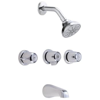 Image for Gerber Plumbing Classics 3-Handle Tub And Shower Trim Kit Chrome, Valve Included from HD Supply