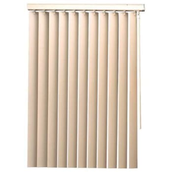 Image for Designer's Touch Alabaster Room Darkening 3.5" Vertical Blind Kit 66 W X 84 L from HD Supply